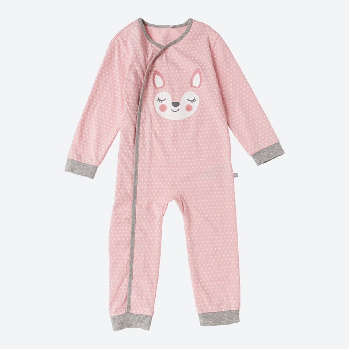 Bild 1 von Baby-Mädchen-Schlafanzug mit Herzmuster