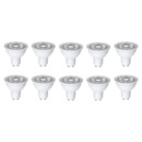 Bild 1 von LED-Leuchtmittel Reflektor Gu10 4,5 W 345 lm, 10er-Set – Energieeffizienzklasse F