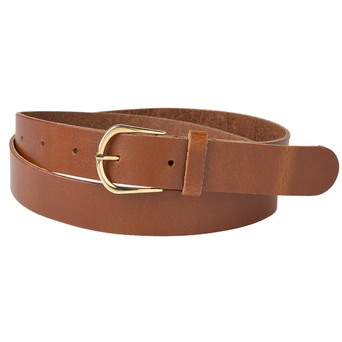 Bild 1 von Damen Ledergürtel mit Schnalle in Gold-Optik