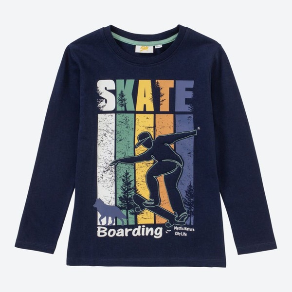 Bild 1 von Jungen-Shirt mit Skater-Frontaufdruck