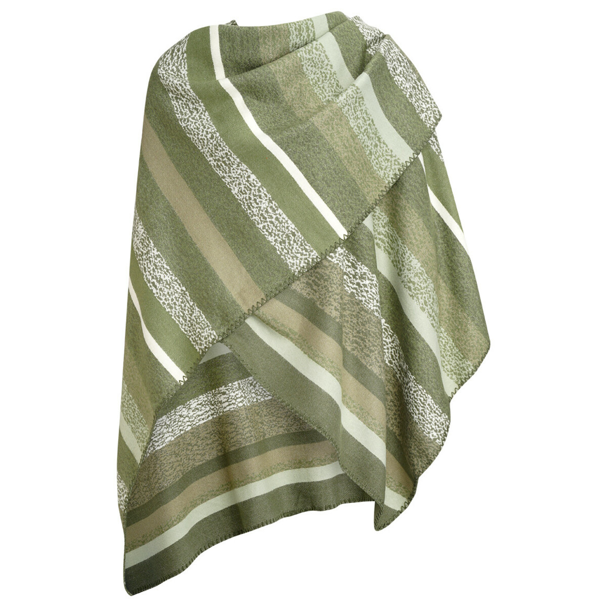 Bild 1 von Damen Poncho im Streifen-Look