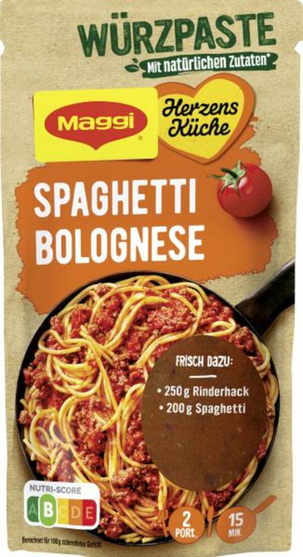 Bild 1 von Maggi Herzensküche Würzpaste für Spaghetti Bolognese