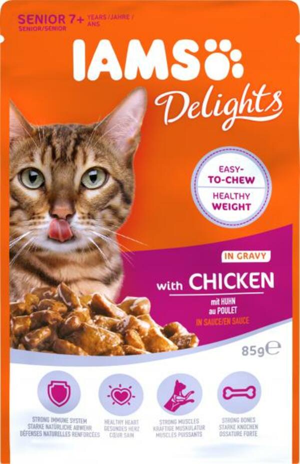 Bild 1 von Iams Cat Senior mit Huhn in Sauce