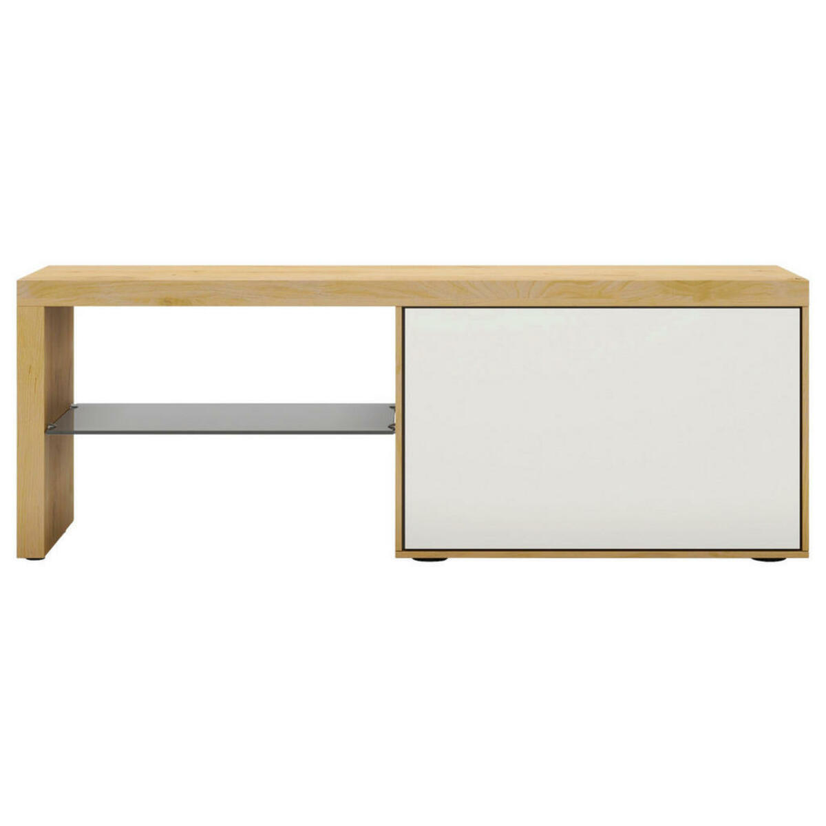 Bild 1 von Moderano GARDEROBENBANK Weiß, Nussbaum