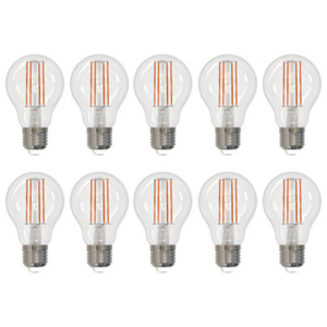 LED-Retro-Leuchtmittel Birne E27 7 W 806 lm, 10er-Set – Energieeffizienzklasse E