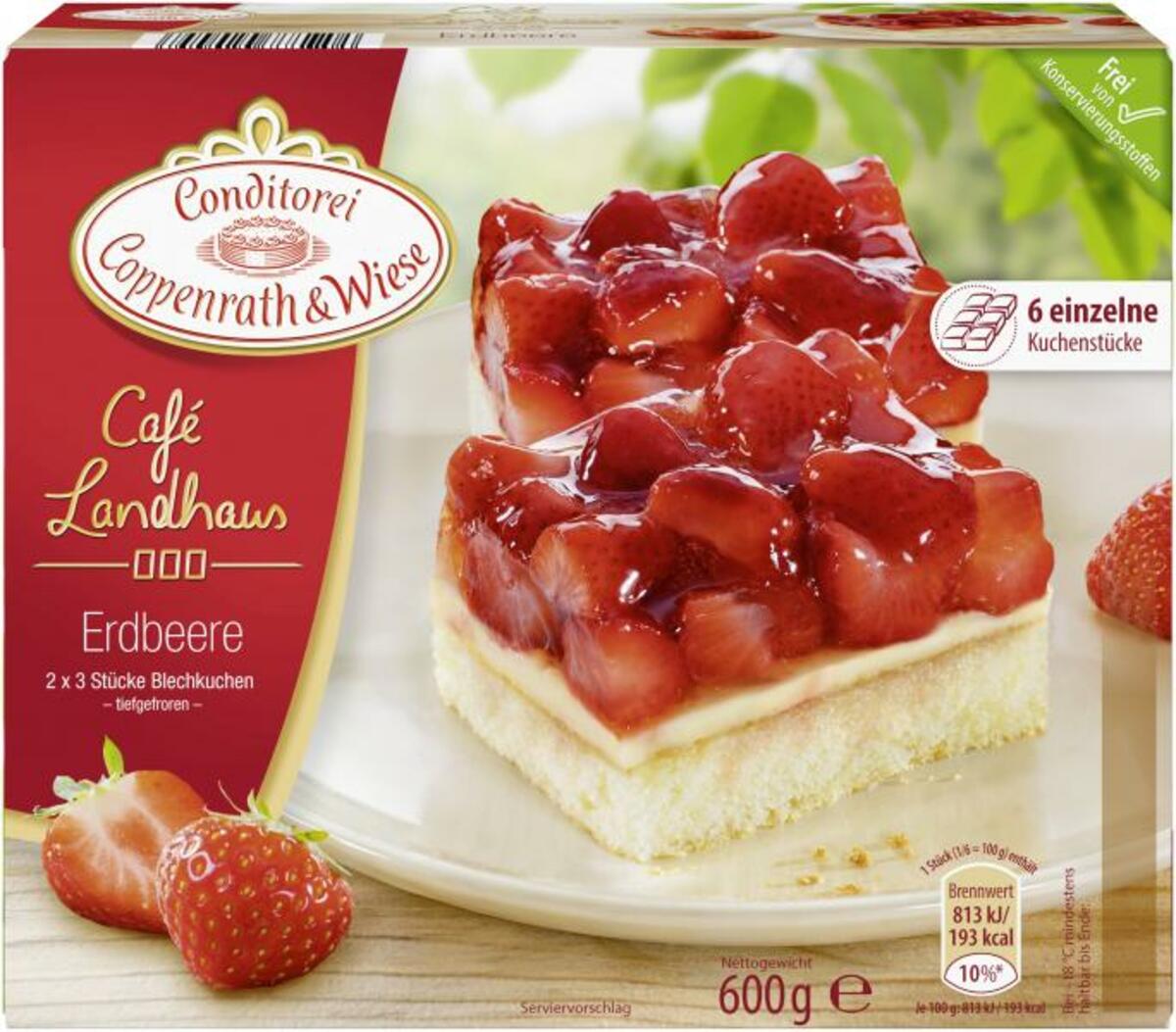 Bild 1 von Coppenrath & Wiese Café Landhaus Erdbeer-Blechkuchen