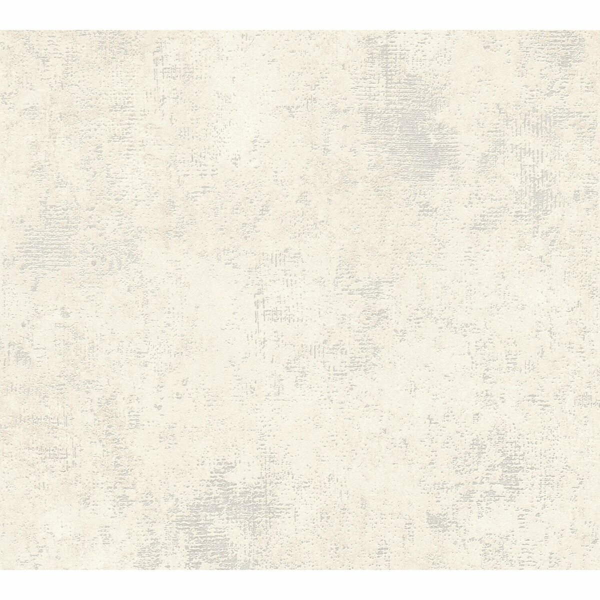 Bild 1 von A.S. Création Vliestapete Uni Metallic Creme Weiß