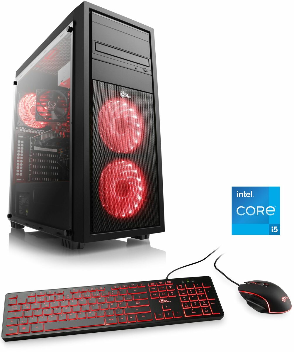 Bild 1 von CSL Speed V25322 Gaming-PC (Intel® Core i5 12400F, NVIDIA GeForce RTX 3050, 32 GB RAM, 2000 GB HDD, 500 GB SSD, Luftkühlung)