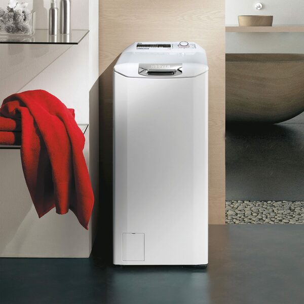 Bild 3 von Hoover Waschmaschine Toplader H3TM 27TACET/1-S, 7 kg, 1200 U/min, Symbolblende, Mengenautomatik, 17 Programme