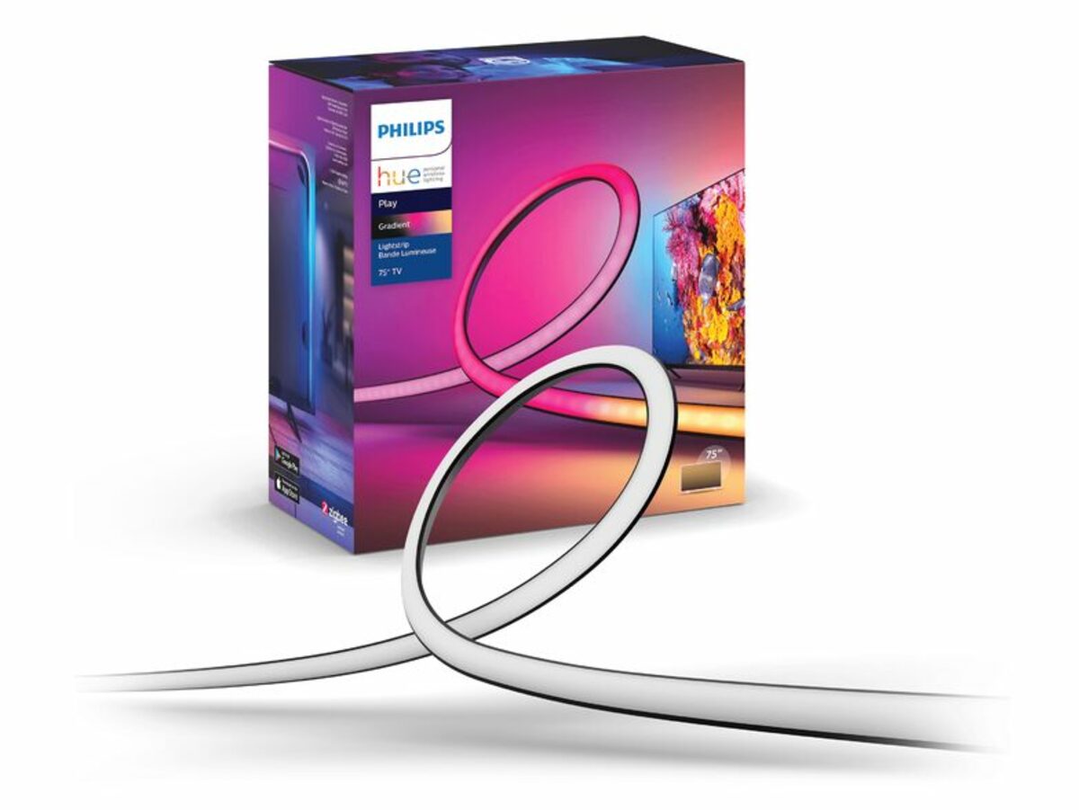 Bild 1 von Philips Hue Play Gradient Lightstrip TV 75", Lichtband, White & Color Ambiance