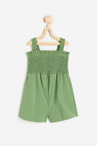 H&M Gesmokter Jumpsuit Grün, Jumpsuits in Größe 92. Farbe: Green