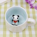 Bild 1 von 3D Tier Kaffee Tasse Cup, 12oz Lustige Cartoon Handgefertigte Figürigkeit Milch Teetasse, Weihnachten Geburtstagsgeschenke für Freunde Kinder Mädchen Frau Grandma Tante