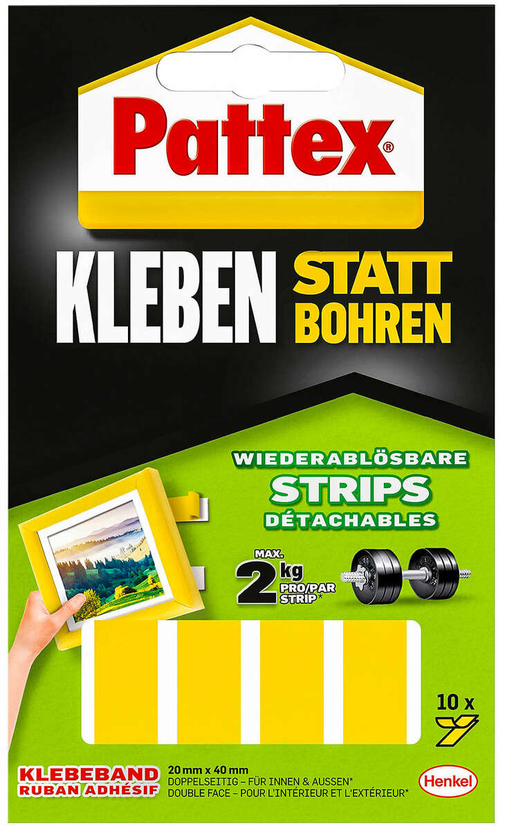 Bild 1 von PATTEX Klebe-Strips »Kleben statt Bohren«