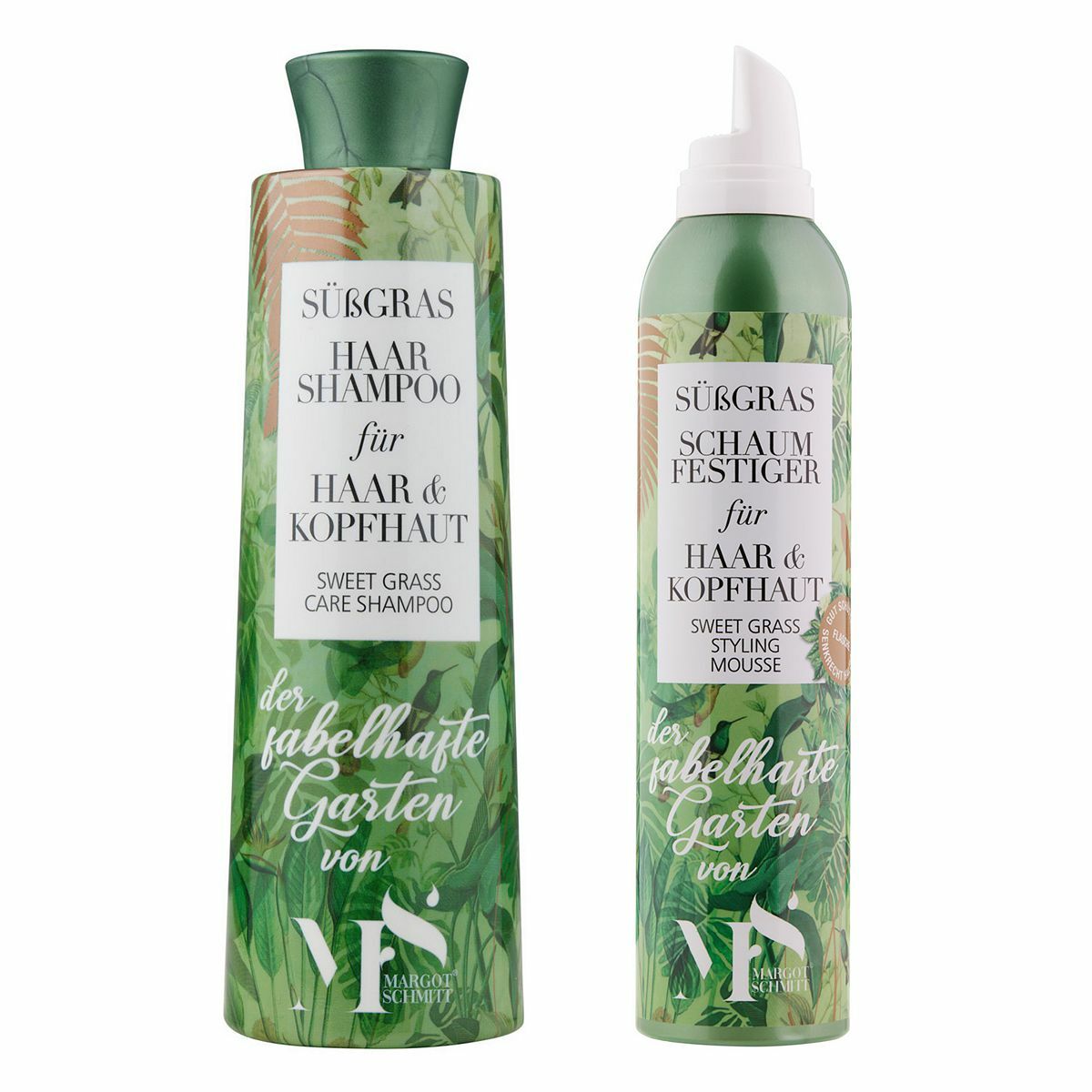 Bild 1 von MARGOT SCHMITT® Fabelhafter Garten Süßgras Shampoo & Schaumfestiger 350ml & 300ml