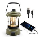 Bild 1 von Campinglampe Batteriebetrieben, LED Camping Lantern Aufladbar kurbellampe Akku Notlicht Dimmbar USB Wiederaufladbare, Geeignet für Wandern, Camping, Stromausfällen