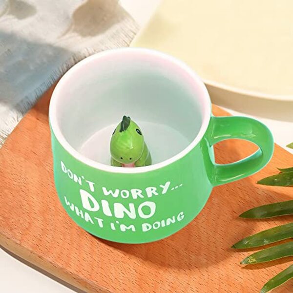 Bild 1 von 3D Tier Kaffee Tasse Cup, 12oz Lustige Cartoon Handgefertigte Figürigkeit Milch Teetasse, Weihnachten Geburtstagsgeschenke für Freunde Kinder Mädchen Frau Grandma Tante