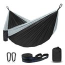 Bild 1 von Hängematte Outdoor Ultraleicht mit Seilabdeckungen, Reise Hängematte Ultraleicht Atmungsaktiver Nylon Fallschirm Hängematten für Outdoor Camping, Garten & Strand -450lb Tragkraft