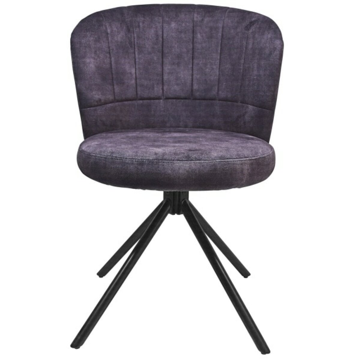 Bild 1 von Stuhl Shelly Mikrofaser Grau/Schwarz 64x54x80 cm