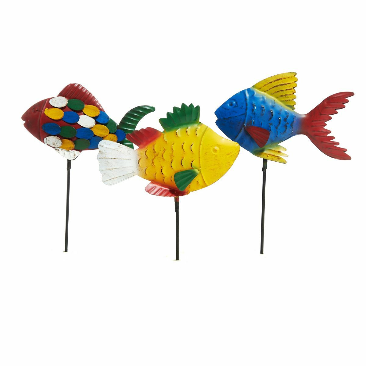 Bild 1 von my GARDEN stories 3 Dekofiguren Fische Metall je ca. 18x27x4cm