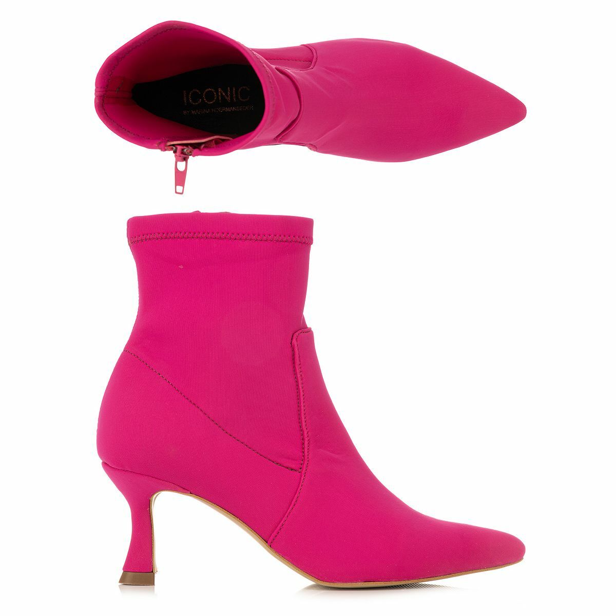 Bild 1 von ICONIC by Marina Hoermanseder Damen-Stiefelette Neopren Stretch Reißverschluss