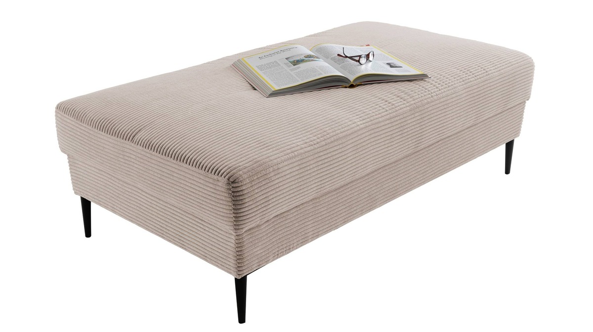 Bild 1 von Hocker Sitzhocker 140 x 75 cm Cordbezug beige - SUMMER