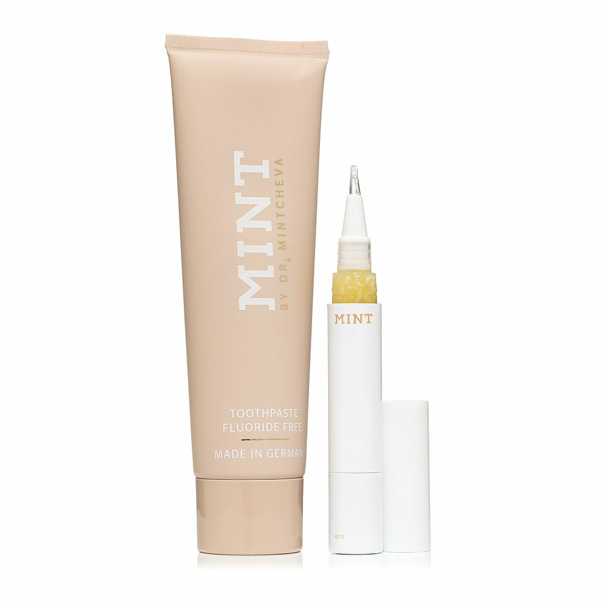Bild 1 von MINT CLASSIC Zahnpasta ohne Fluorid & Zahngloss opt. Zahnaufhellung