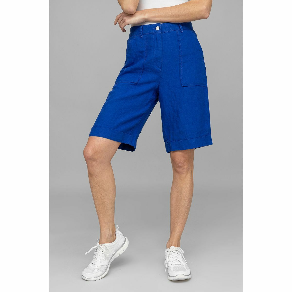 Bild 1 von STRANDFEIN Bermuda Leinen Seitentaschen lockerer Sitz