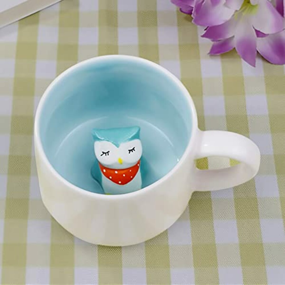 Bild 1 von 3D Tier Kaffee Tasse Cup, 12oz Lustige Cartoon Handgefertigte Figürigkeit Milch Teetasse, Weihnachten Geburtstagsgeschenke für Freunde Kinder Mädchen Frau Grandma Tante