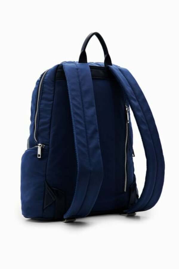 Hillfield Dreiecks-Rucksack Aus Nylon - 45x27x21cm, Blau/Petrol, Wasserabweisend, Mit Verstellbaren Trägern