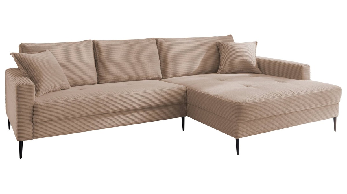 Bild 1 von Ecksofa Cordbezug caramel 276 x 173 cm - SUMMER