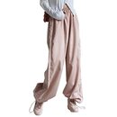 Bild 1 von Baonmy Fallschirmhosen Cargohose Damen Baggy,Y2k Baggy Lange Hosen Elastische Taille Hose Streetwear,Teenager Hip Hop Schnürung Frauen 90er Aesthetic Vintage Lang Freizeithose Parachute Pants