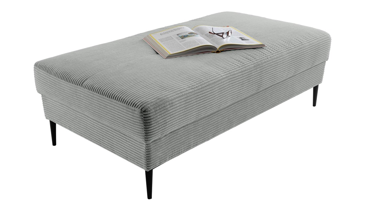 Bild 1 von Hocker Sitzhocker 140 x 75 cm Cord pastell grün - SUMMER