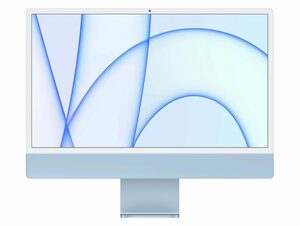 Apple iMac 24", M1 8-Core, CPU 8-Core GPU CTO, 512 GB, 8 GB RAM, blau