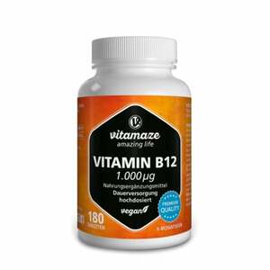 Vitamin B12 1.000 µg hochdosiert vegan 180  St