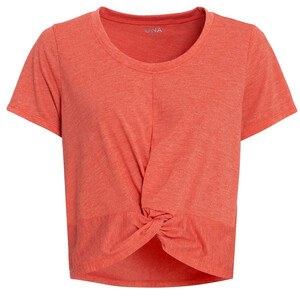 Damen Sport-T-Shirt mit Knotendetail