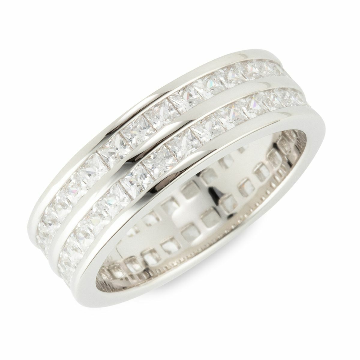 Bild 1 von DIAMONIQUE® Ring mind. = 1,80ct Prinzessschliff Silber platinveredelt