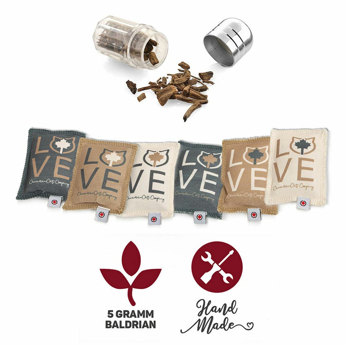 Bild 1 von CanadianCat Company® 6 Katzenkissen Schmusespielzeuge ca 7x10x2cm, je 5g