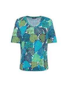 Olsen - Shirt mit Blätter-Druck