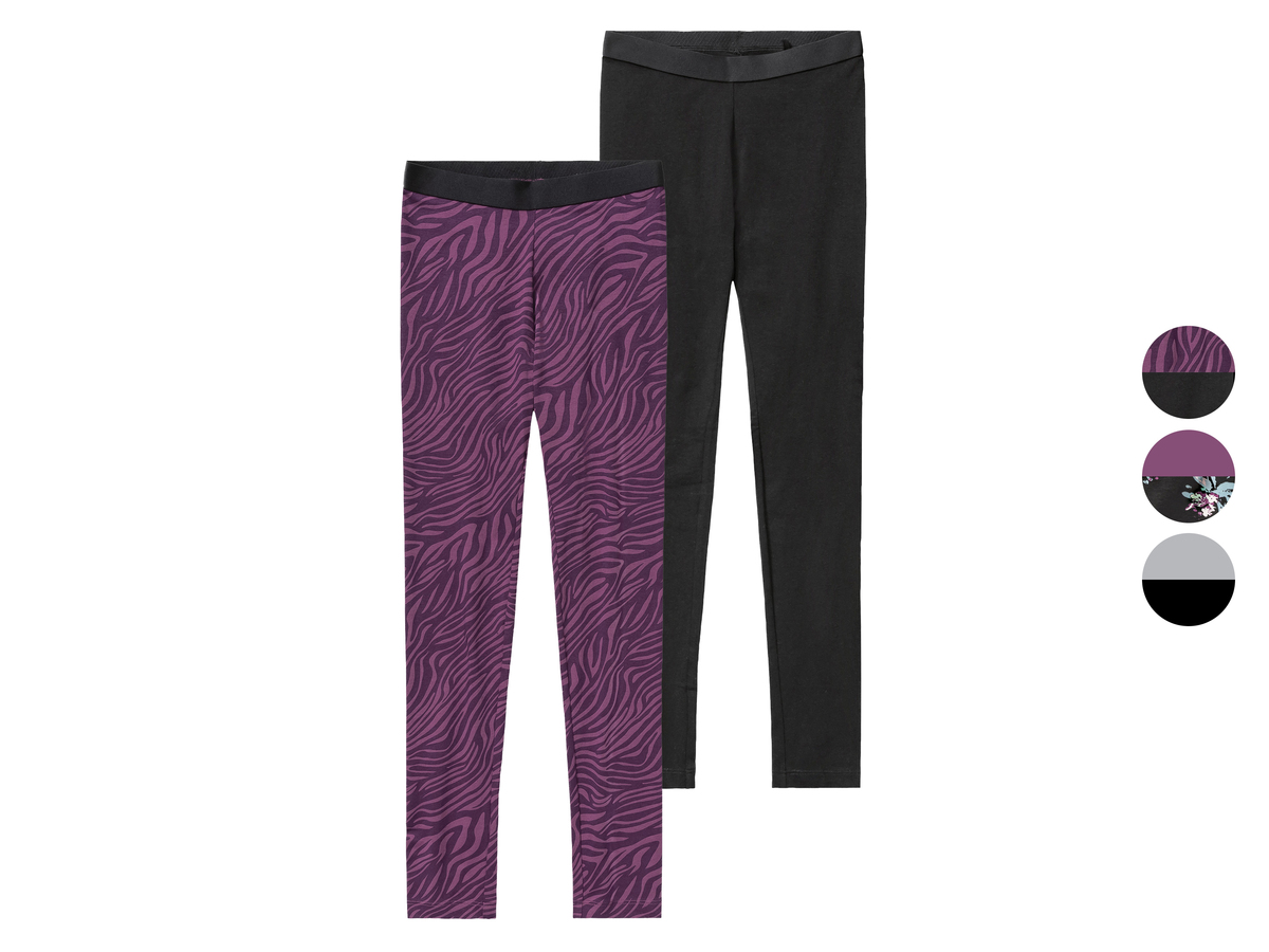 Bild 1 von pepperts!® Mädchen Leggings, 2 Stück, mit hohem Baumwollanteil