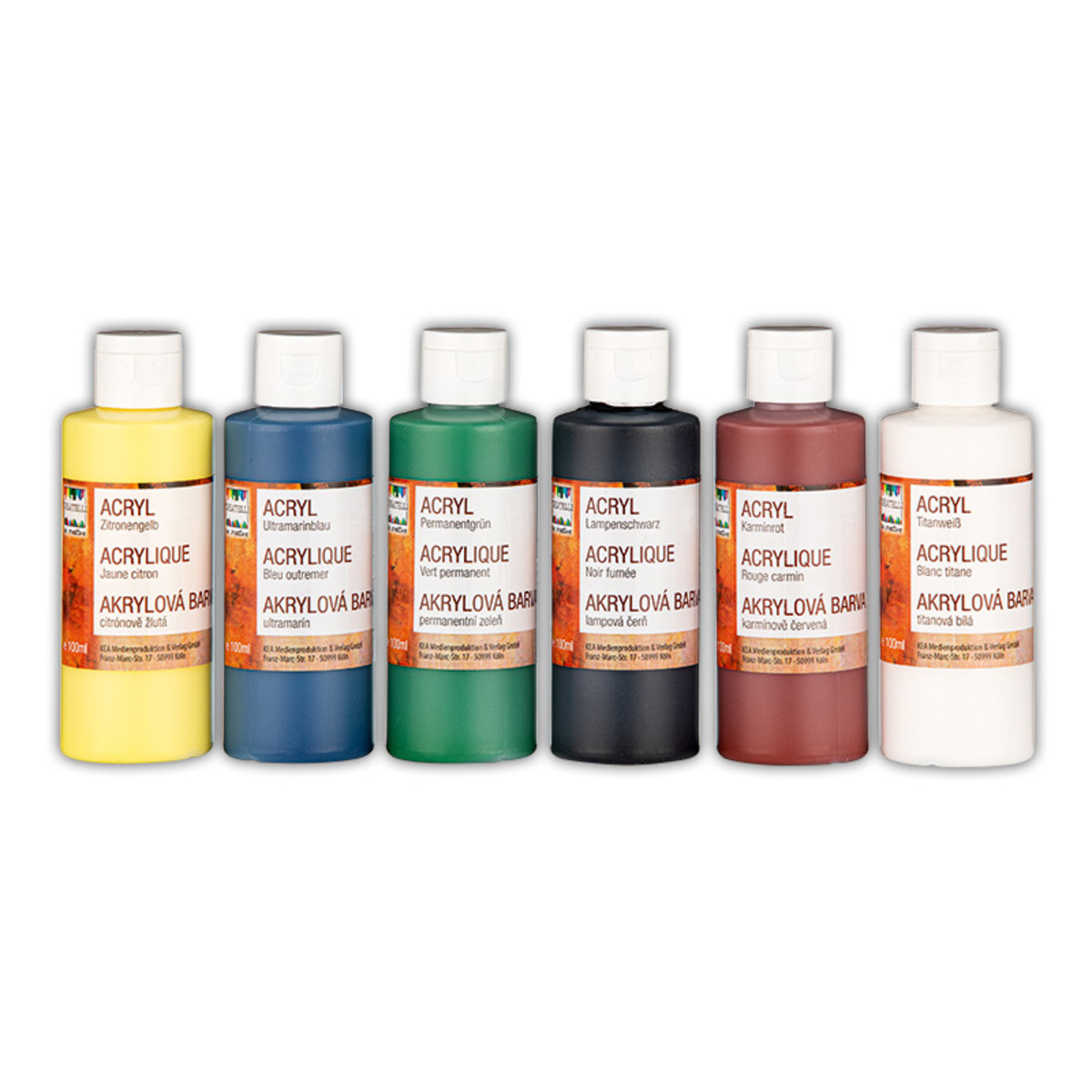 Bild 1 von Createlli Künstler-Acrylfarben 6er-Set