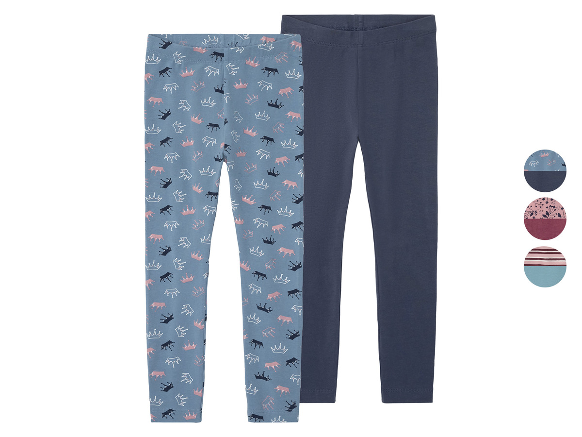 Bild 1 von lupilu® Kleinkinder Leggings, 2 Stück, mit hohem Baumwollanteil