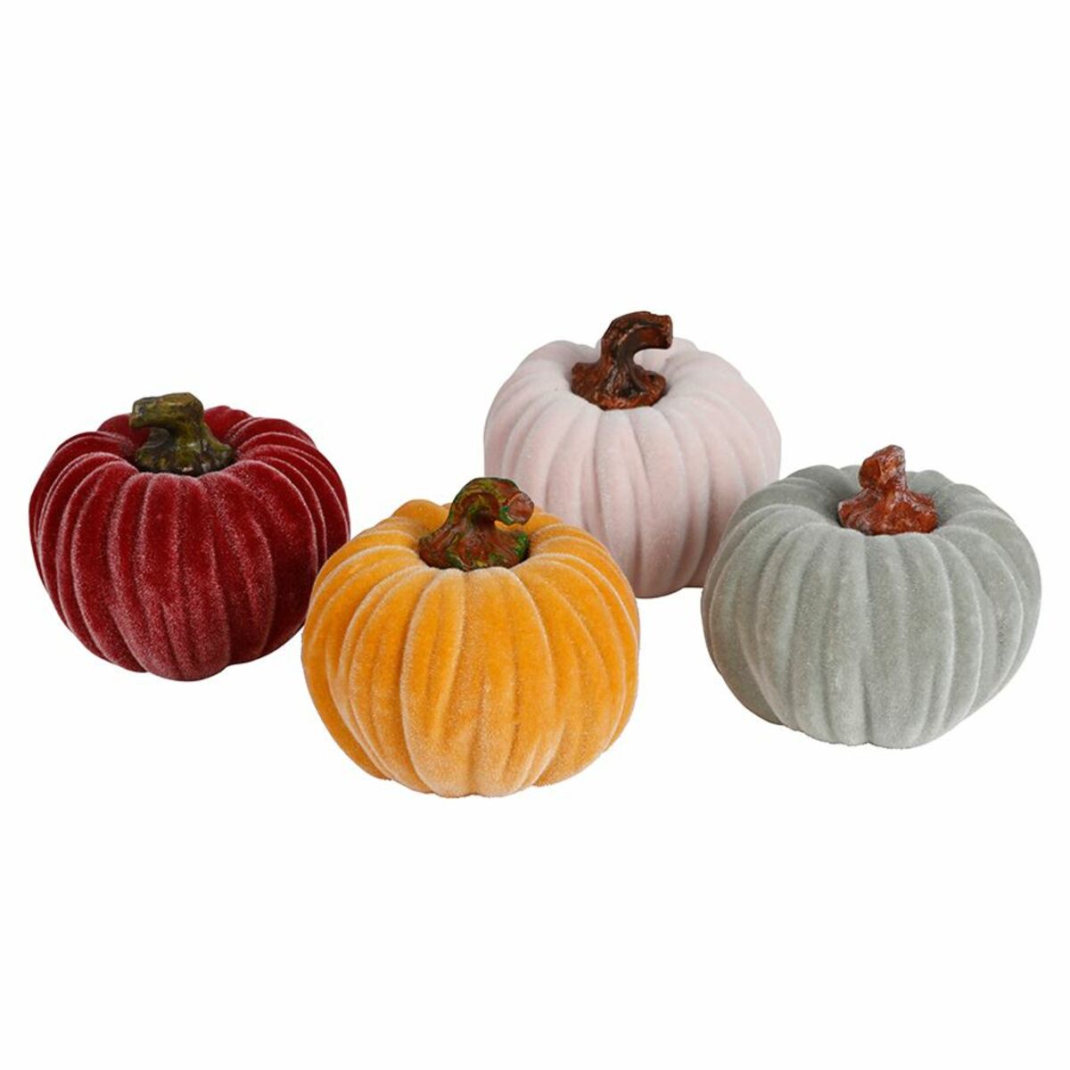 Bild 1 von Deko-Kürbis mit Samtüberzug 8cm