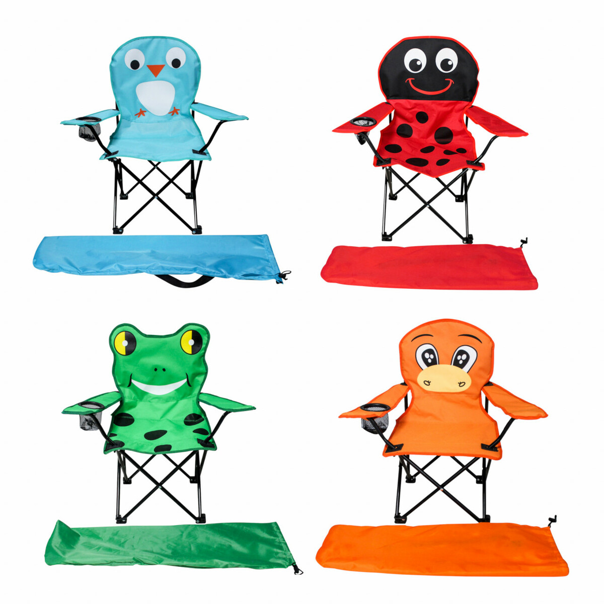 Bild 1 von Kinder Campingstuhl faltbar mit Metallgestell Motiv sortiert