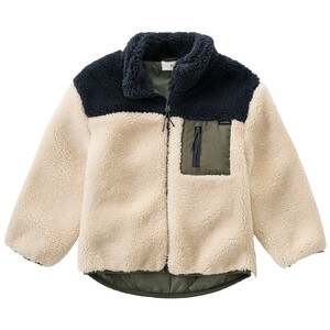 Jungen Teddyjacke mit Zippertasche