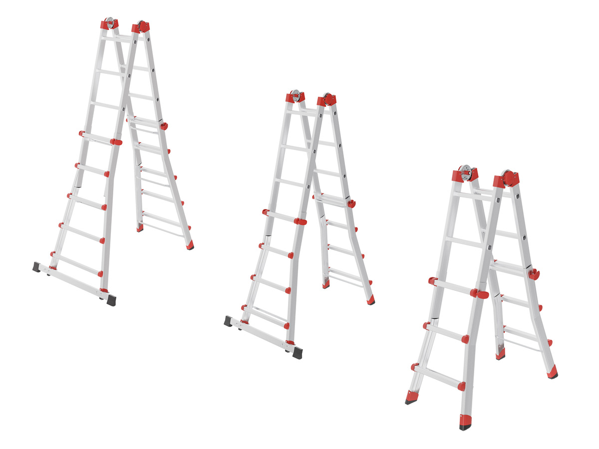 Bild 1 von Hailo  Alu-Multifunktionsleiter »M80«, höhenverstellbar