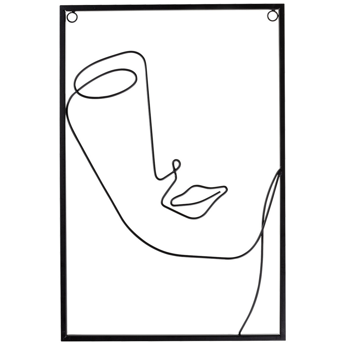 Bild 1 von Metall-Wandbild mit Gesicht