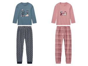 lupilu® Kinder Pyjama aus reiner Bio-Baumwolle