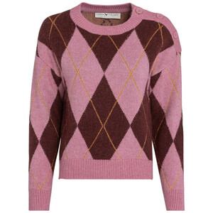 Damen Strickpullover mit Rauten-Allover