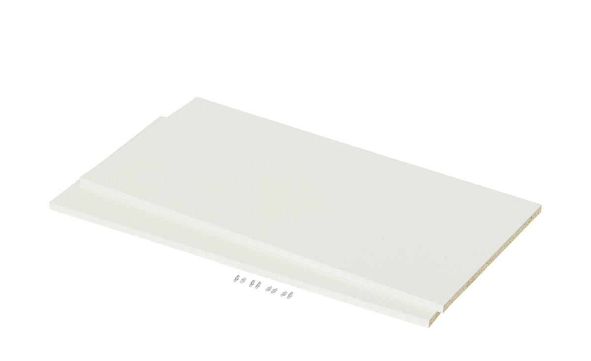 Bild 1 von Einlegeböden (2 Stück) weiß Maße (cm): B: 77 H: 3 T: 38 Sonstiges Zubehör - Möbel Kraft