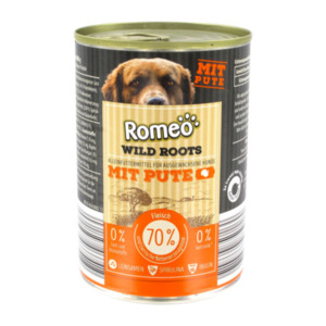 Wild Roots Hunde-Nassfutter Pute pur, 12x 400 g